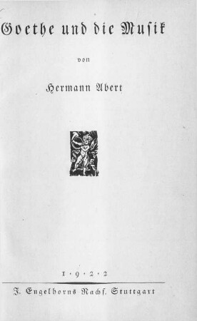 Goethe und die Musik