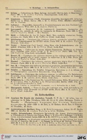 13. Zeitschriften (Nr. 1272 - 1307)