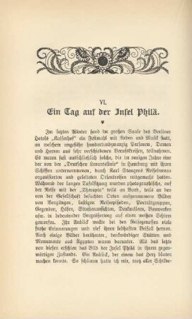 VI. Ein Tag auf der Insel Philä