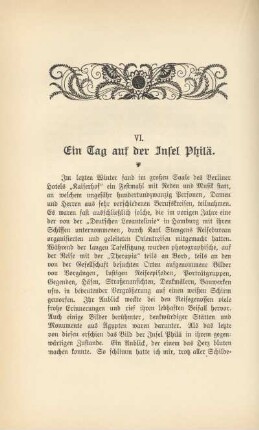 VI. Ein Tag auf der Insel Philä