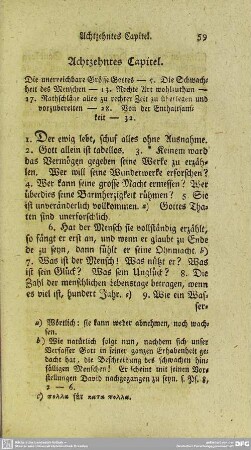 Achtzehntes Capitel