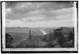 Elbsandsteingebirge. Blick vom Kipphorn ins Elbtal