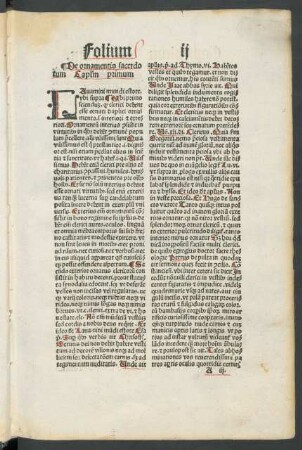 De ornamentis sacerdotum Capitulum primum