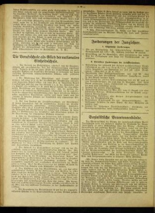 Forderungen der Junglehrer