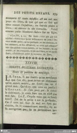XXXVIII. Trente-Huitieme Entretien