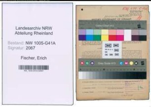 Entnazifizierung Erich Fischer , geb. 12.04.1893 (Polizeibeamter)