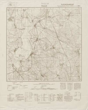 3951 Niewisch, Topographische Karte 1:25000 (4cm - Karte)