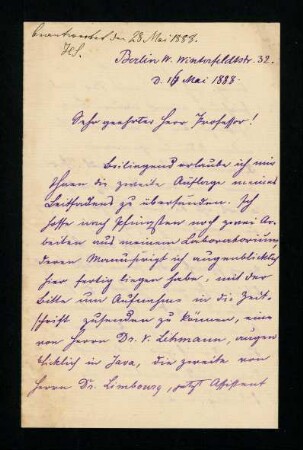 Berlin, 16.05.1888.