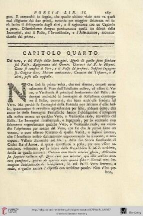 Capitolo quarto