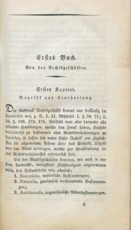 Erstes Kapitel. Begriff und Eintheilung