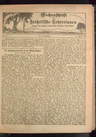 ¬Der¬ Raumlehrunterricht in den Mädchenklassen