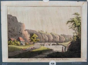 Der Plauensche Grund mit dem Forsthaus (Hegereiterhaus) und der Hegereiterbrücke