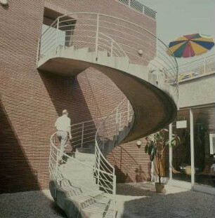 Dresden. Gaststätte "Wallterrasse", Aufgang zur Terrasse