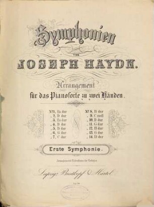 Symphonien. 1, Erste Symphonie