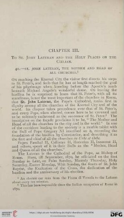 Chapter III. To St. John Lateran and the holy places on the coelian