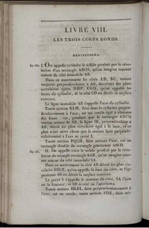 Livre VIII. Les trois corps ronds.