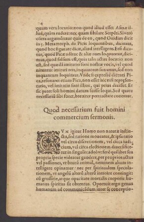 Quod necessarium fuit homini commercium sermonis.