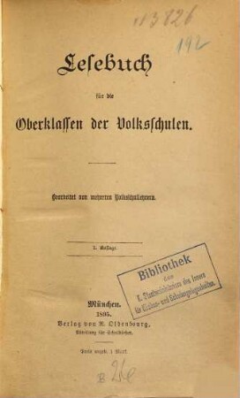 Lesebuch für die ... Volksschulen : Bearbeitet von mehreren Volksschullehrern, 3