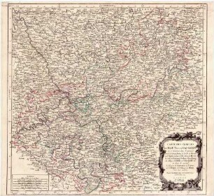 Carte Des Cercles Du Haut Et Du Bas Rhin : où se trouvent, dans le premier, le Duché de Deux-Ponts, les Evêchés de Worms et de Spire, les Etats de Nassau et de Hesse, les Comtés de Hanaw, de Solms, d'Isenburg, les Abbayes de Fulde et d'Hirchfeld &c. et dans le second, les Electorats de Mayence, de Trêves de Cologne, et le Palatinat du Rhin, avec leurs enclaves ; Avec Privilege