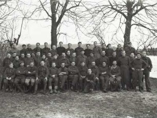 Weihnachtsfeier französischer Kriegsgefangener In der Aue
