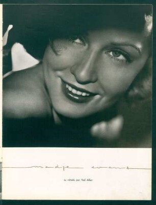 Madge Evans - su retrato por Ted Allen