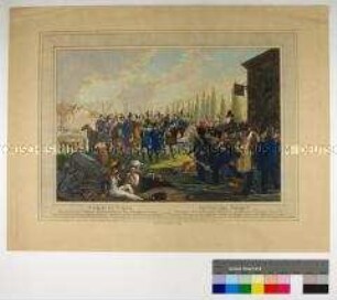 Schlacht bei Leipzig - Gefangennahme der französischen Generale Lauriston und Duvenant am 19. Oktober 1813 (Folge unnumeriert)