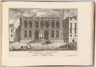 Palazzo Pesaro (Die Ca' Pesaro in Venedig, Bl. 79 der Folge "Le Fabriche, e Vedute di Venetia")