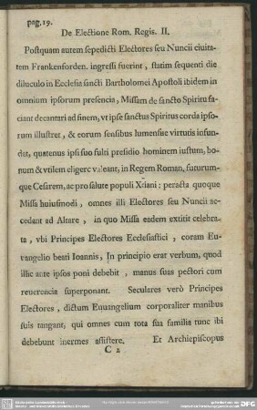 De Electione Rom. Regis. II.