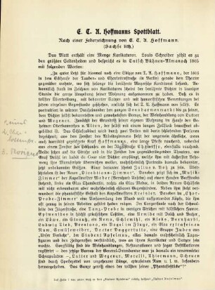 E.T.A. Hoffmanns Spottblatt