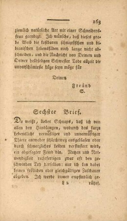 Sechster Brief