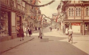 Blick in die Bruchstraße Richtung Paulinenstraße. Detmold