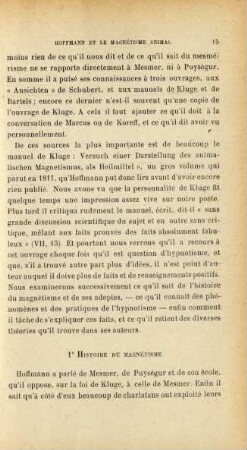 1° Histoire du magnétisme