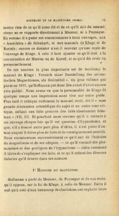 1° Histoire du magnétisme