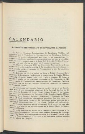 II Congreso Ibero-Americano de Estudiantes Católicos