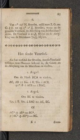 Het fesde Voorstel.