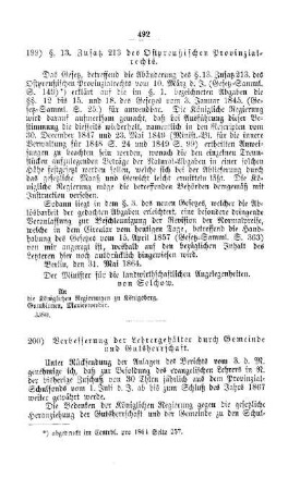 §. 13. Zusatz 213 des Ostpreußischen Provinzialrechts : [V. Elementarschulwesen]