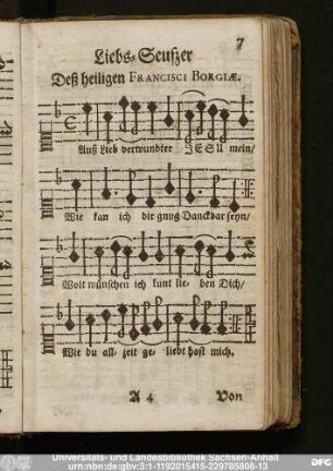 Liebs-Seufzer Deß heiligen Francisci Borgiae.