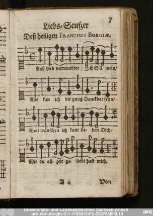Liebs-Seufzer Deß heiligen Francisci Borgiae.