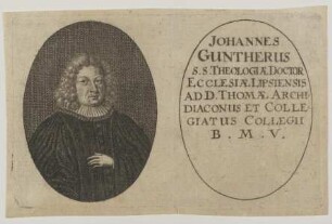Bildnis des Johannes Guntherus