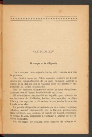 Capítulo XXV - El ataque á la diligencia
