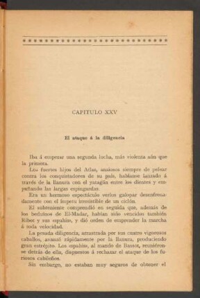 Capítulo XXV - El ataque á la diligencia