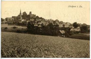 Stolpen. Blick auf Stolpen