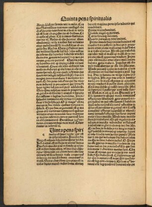 Quinta pena spiritualis est liuor inuidie - Septima pena spiritualia erit certitudo sue damnationis