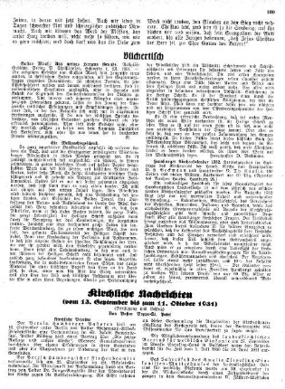 Kirchliche Nachrichten : vom 13. September bis zum 11. Oktober 1931