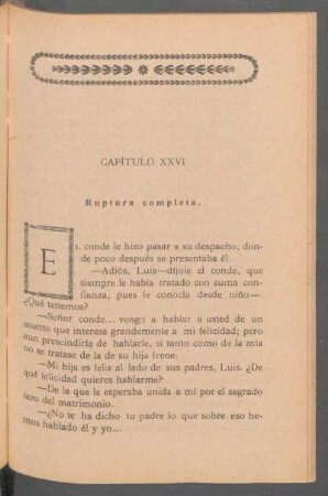 Capítulo XXVI - Ruptura completa.