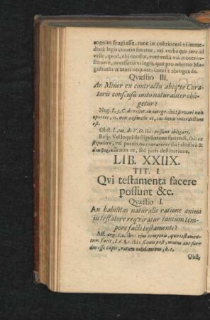 Lib. XXIIX. Tit. I. - VII.