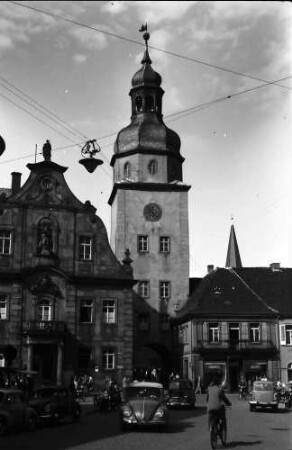 Ettlingen: Marktplatz mit Rathaus