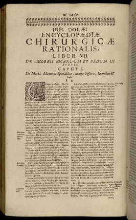 Liber VII. De Morbis Manuum Et Pedum In Specie.