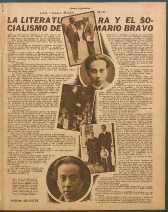 La literatura y el socialismo de Mario Bravo : Los "Self-Made-Men"