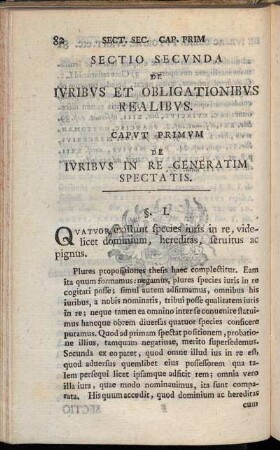 Capvt Primvm De Ivribvs In Re Generatim Spectatis